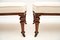 Antique Victorian Walnut Benches, 1880, Set of 2 4