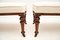 Antique Victorian Walnut Benches, 1880, Set of 2, Image 4