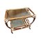 Vintage Bamboo and Crystal Drinks Trolley, Image 1