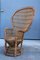 Italian Decorative Wicker and Bamboo Garden Chair, 1950s, Image 1