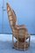 Italian Decorative Wicker and Bamboo Garden Chair, 1950s, Image 8