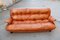 Cognac Leather Sofa from Insa, 1970s, Image 2