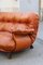 Cognac Leather Sofa from Insa, 1970s 5