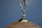 Kuppel Deckenlampe aus Korbgeflecht & Messing, Italien, 1970er 4