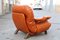 Cognac Leather Lounge Chair from Insa, 1970s 7