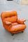 Cognac Leather Lounge Chair from Insa, 1970s 5