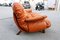 Cognac Leather Lounge Chair from Insa, 1970s 3