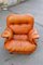 Cognac Leather Lounge Chair from Insa, 1970s, Image 4