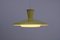 Lampe à Suspension NB 92 Jaune par Louis C. Kalff pour Philips, 1950s 2