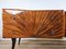 Mid-Century Four Drawer Sideboard with Decorated Glass Top, 1950, Image 14