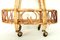 Wicker and Bamboo Bar Cart, 1970s 7