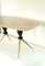 Mid-Century Marble and Brass Coffee Table, 1950s 7