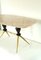 Mid-Century Marble and Brass Coffee Table, 1950s, Image 7