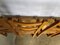 Sedie vintage rustiche in quercia con sedile pacciamato An50, anni '50, set di 4, Immagine 6