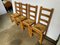 Vintage Rustic Oak Chairs with Mulched Seat An50, 1950s, Set of 4 10