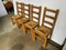 Vintage Rustic Oak Chairs with Mulched Seat An50, 1950s, Set of 4, Image 10