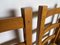 Sedie vintage rustiche in quercia con sedile pacciamato An50, anni '50, set di 4, Immagine 4