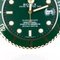 Perpetual Green and Gold Submariner Wall Clock from Rolex 2
