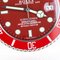 Perpetual Submariner Red Wall Clock Watch from Rolex 2