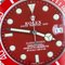 Montre Horloge Murale Perpetual Submariner Rouge de Rolex 4