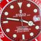Perpetual Submariner Red Wall Clock Watch from Rolex 4