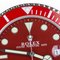 Montre Horloge Murale Perpetual Submariner Rouge de Rolex 3