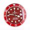 Perpetual Submariner Red Wall Clock Watch from Rolex 1