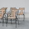 Sedie da pranzo Mid-Century in ferro e bambù, Danimarca, anni '70, set di 8, Immagine 16