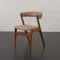 Teak Fire Chairs in New Wool Upholstery, Denmark, 1960s, Set of 4, Image 13