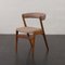 Teak Fire Chairs mit Bezug aus Schurwolle, Dänemark, 1960er, 4er Set 13