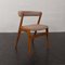 Teak Fire Chairs in New Wool Upholstery, Denmark, 1960s, Set of 4 9