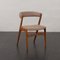 Teak Fire Chairs mit Bezug aus Schurwolle, Dänemark, 1960er, 4er Set 15