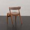 Teak Fire Chairs in New Wool Upholstery, Denmark, 1960s, Set of 4 11