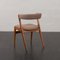 Teak Fire Chairs mit Bezug aus Schurwolle, Dänemark, 1960er, 4er Set 11