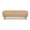 Leather Stool in Beige Taupe from Willi Schillig 6