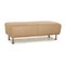 Sgabello in pelle beige talpa di Willi Schillig, Immagine 1