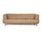 Beige Taupe Drei-Sitzer Ledersofa von Willi Schillig 1