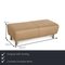 Beigefarbenes Ledersofa Set von Willi Schillig, 3er Set 4