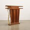 Vintage Console in Beech & Leatherette with Drawer, Italy, 1950s 10