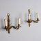 Two-Light Wall Lamps in Gilded Bronze, Set of 2 4