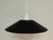 Mid-Century Black and White Lacquered Pendant Light, 1950s 6