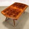 Vintage Beech Coffee Table with Burl Top, Italy, 1950s 2