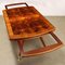 Vintage Beech Coffee Table with Burl Top, Italy, 1950s 1