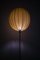 Floor Lamp in Brass with Fabric Shade, 1950s 6