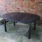 Danish Black Lacquered Wooden Dining Table, 1980s 4