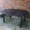 Danish Black Lacquered Wooden Dining Table, 1980s, Image 4