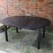 Danish Black Lacquered Wooden Dining Table, 1980s 13