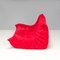 Rotes Togo Alcantara Sofa von Michel Ducaroy, 2010er, 3er Set 7