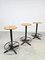 Tabourets de Bar Vintage Industriels, France, 1960s, Set de 3 1