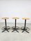 Tabourets de Bar Vintage Industriels, France, 1960s, Set de 3 2